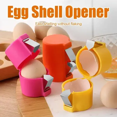 New Egg Shell Opener,Press Egg Shell Separator,Portable Egg Opener,Kitchen Handheld Egg