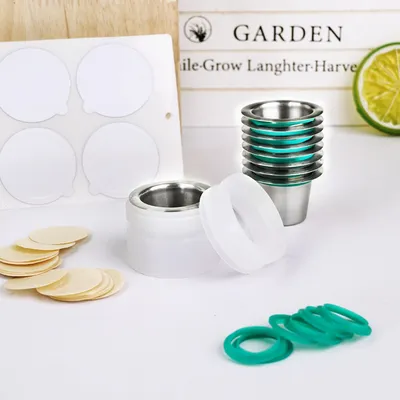 Reusable Capsules With Foil Seals Compatible With Nespresso Original Refillable Coffee Pods WIth