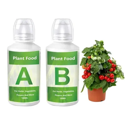 Fertilizer A and B Hydroponic Garden Plant Food Plant Fertilizer For Flowers Vegetables Grass