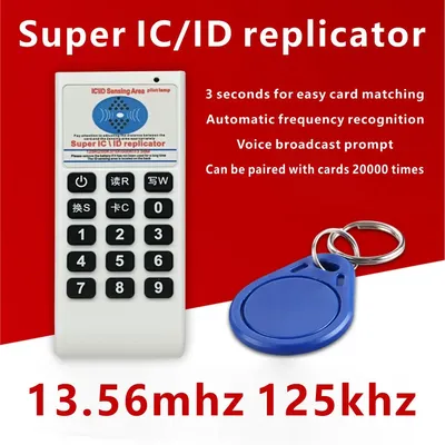 RFID 125Khz 13.56MHZ Copier Duplicator Cloner Portable Handheld NFC IC Card Reader & Writer Access