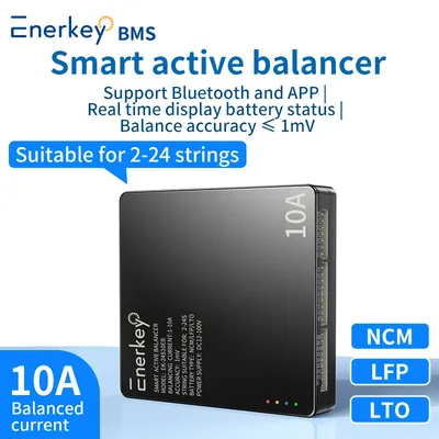 Enerkey EK-24S10EB Smart Active Balancer 10A 2S~24S lithium /Lifepo4 /LTO Battery Active