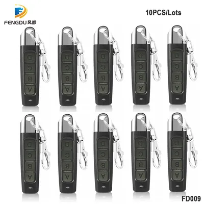 10PCS 433MHZ Remote Control 4 Channe Garage Gate Door Opener Remote Control Duplicator Clone Cloning