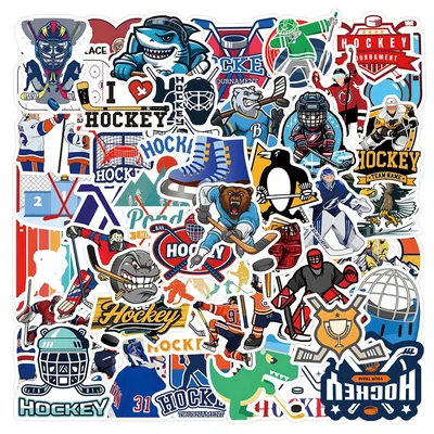 10/30/55/110PCS Sports Ice Hockey Sticker Cartoon Personality Cool Graffiti DIY Scooter Guitar Phone