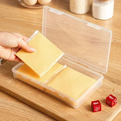 Versatile Kitchen Storage Box for Cheese Slices, Butter, and More Food Grade Cheese and Snacks