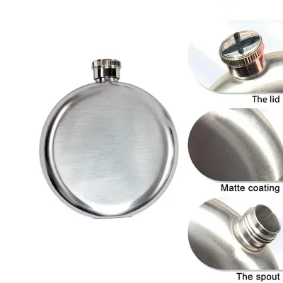 2/3/5/8Oz Vodka Whiskey Bottle Alcohol Hip Flasks Russian Round Wine Bottle groomsmen gifts Alcohol