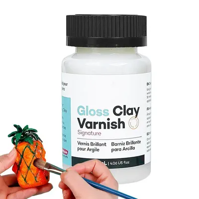 120ml Clay Varnish Acrylic Air Dry Waterproof High Gloss Finish Air Dry Clay Sealant for Ceramics