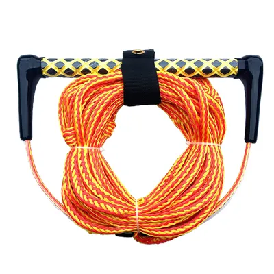 Water Ski Wakeboard Kneeboard Rope for Boating 3-Section Watersports Rope Safety Surfing Tow Line