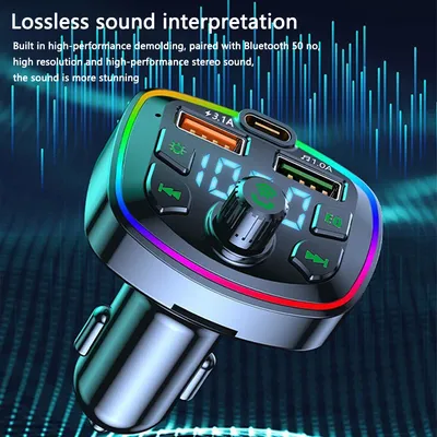 1 PC Car MP3 Player Bluetooth Hands-free FM Transmitter Multi Functional Card Insertion Machine PD