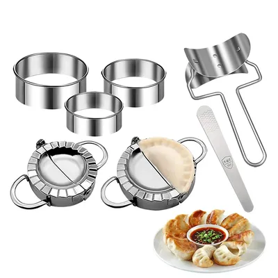 Stainless Steel Dumpling Mold Dumpling Maker Ravioli Empanada Maker Metal Dumplings Gyoza Dough