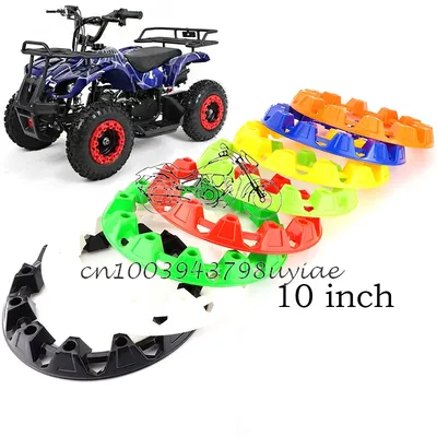 4 Pack 10 Inch Wheels ATV Wheel Trim Rim Caps Hub Protectors Universal Vehicle All Terrain Wheel