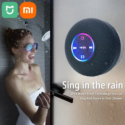 Xiaomi Portable Wireless Bluetooth Speaker LED IPX4 Waterproof Loudspeaker Outdoor Bathroom Large