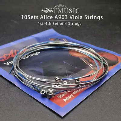 10Sets Alice A903 Nickel Silver Wound Viola Strings 1st-4th Set of 4 Strings