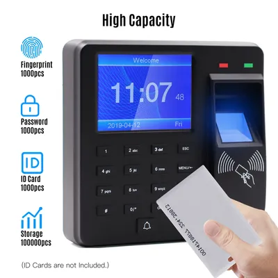 Access Control Time Attendance Machine Fingerprint/Password/ID Card Recognition Time Clock Employee