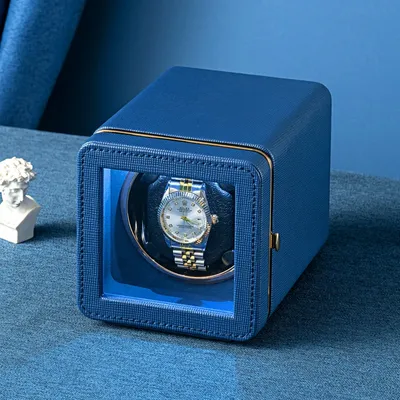 Vertical Winder Watch Box Automatic Rotator Single Watch Winders Mechanical Watches Display