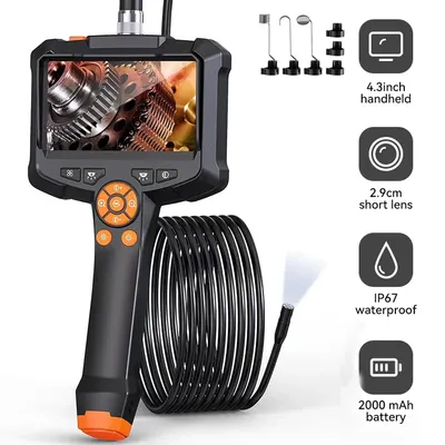 Industrial Endoscope Camera 4.3 "Single Dual Lens HD 1080P Car Inspection Borescope IP67 Waterproof
