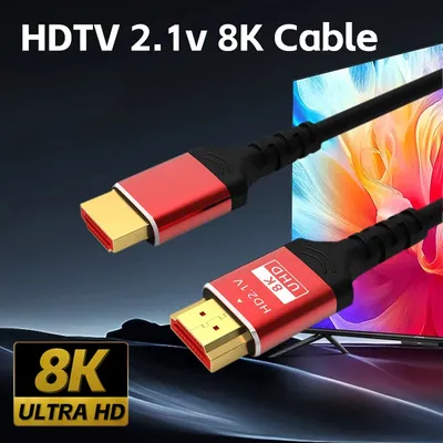 High Speed HDTV Cable 8K60HZ 48Gbps HDTV2.1V 4K 120HZ 3D TV Computer Monitor Projector PS Game