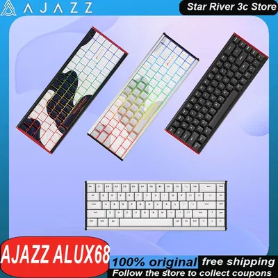 AJAZZ ALUX68 Magnetic Switch Keyboard Aluminum Alloy 0.01mm Accuracy 8k Low Latency Customized