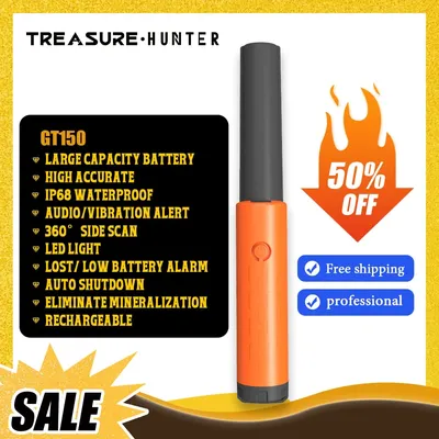 Handheld Metal Detector Metal Pinpointing Rod Detector GT150 Waterproof IP68 Metal Gold Detector