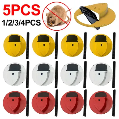 Mouse Trap Bucket Lid PP Mice Mouse Trap Bucket Flip Lid Detachable Mouse Trap Slide Bucket Lid for