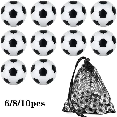 6/8/10pcs Tabletop Soccer Replacement Ball 32mm Soccer Player Gift Game Accessories Parent-Child
