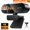 4K Webcam 1080P Mini Camera 2K Full HD Webcam with Microphone 30fps USB Web Cam for Auto Focus PC