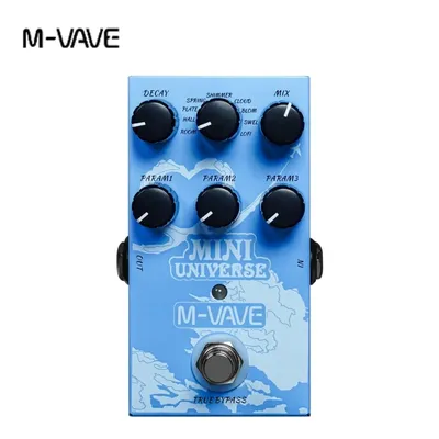 M-VAVE Mini Universe Guitar Effect Pedal Digital Reverb Pedal Digital Modeling Reverberation