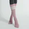 Autumn Winter Women Yoga Socks Striped Cotton Fitness Breathable Pilates Socks Middle Tube Non-Slip