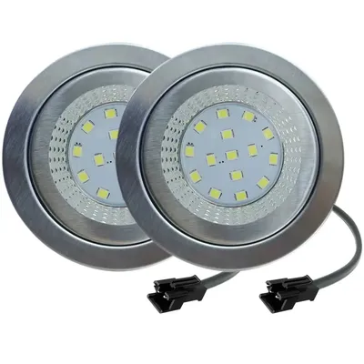 2-Pack DC 12V Range Hood Lamp 1.5W LED with SM Male Connector Kitchen Hood Light Smoke Exhauster