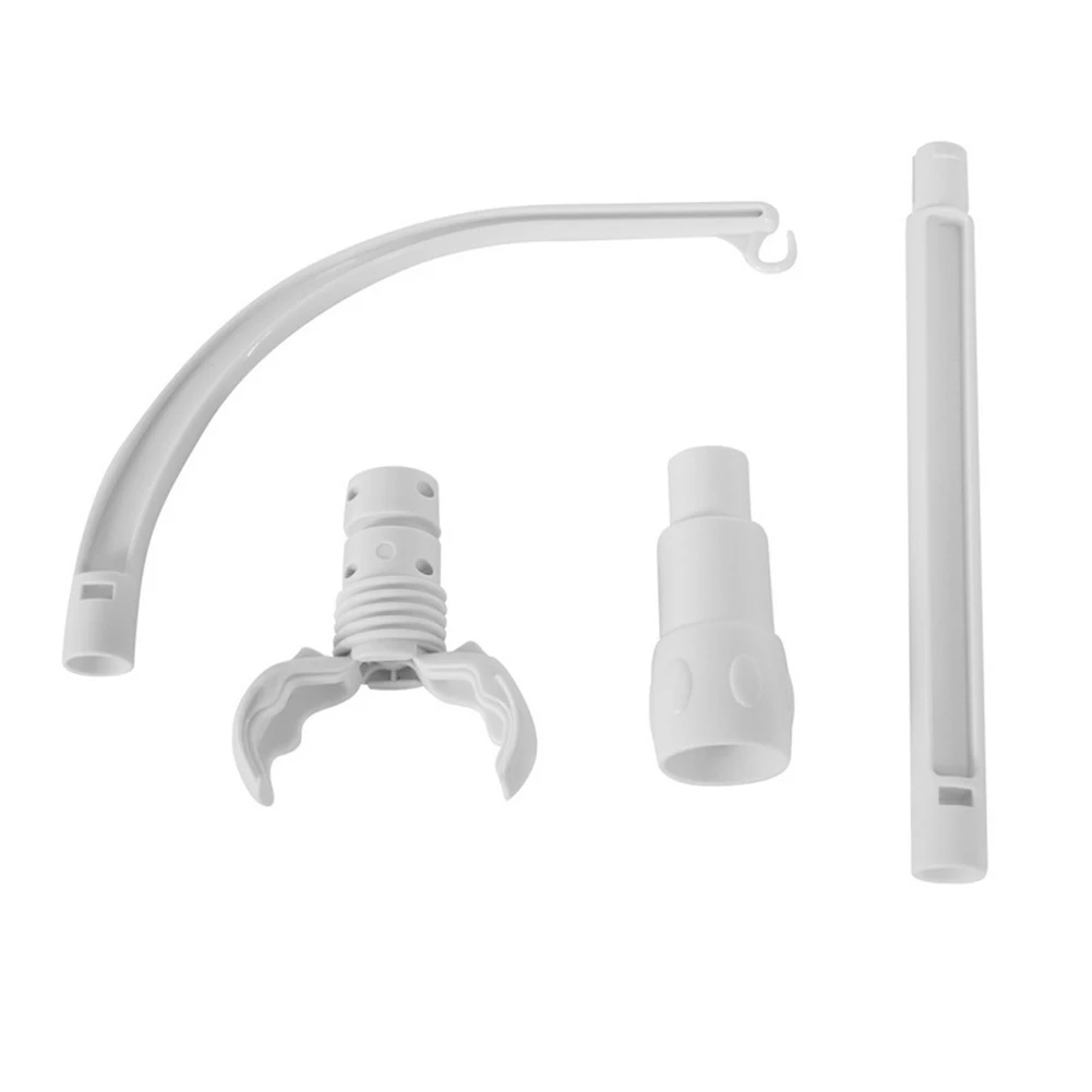 Rotating Baby Crib Rattle Toy Clip Bracket Infant Bed Stroller Bell Hanging Rack