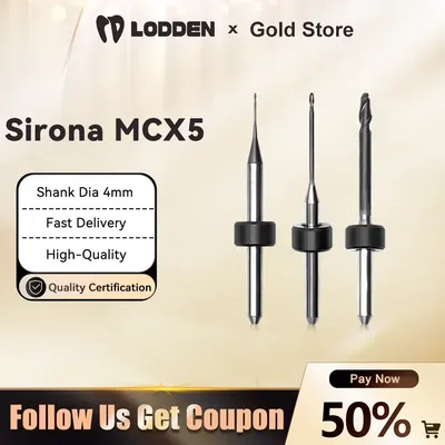 Sirona MCXL MCX5 Dental Milling Burs D3 for PMMA Zirconia Dental Lab Milling Machine Grinding