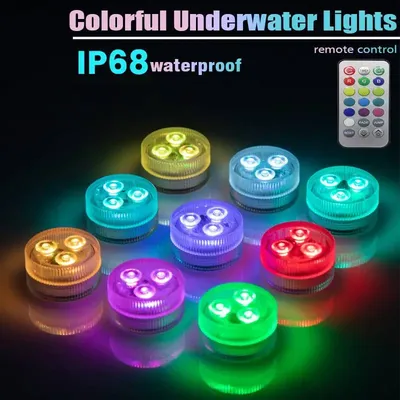 3 LED Underwater Light 16 Colors RGB IP68 Waterproof Swimming Pool Accessories Light Outdoor