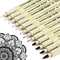 6-12Pcs/Set Hook Needle Pen Hand-painted Fineliner Sketch Pen Student Study Office Supplies Special Stationery Art Supplies