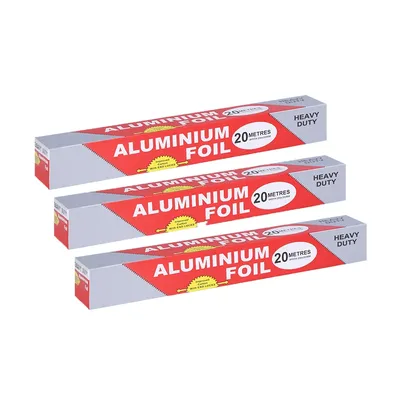 Heavy Duty Grill Foil Roll - Pack of 3 - Aluminum Foil Easy Prep, Cook & Clean