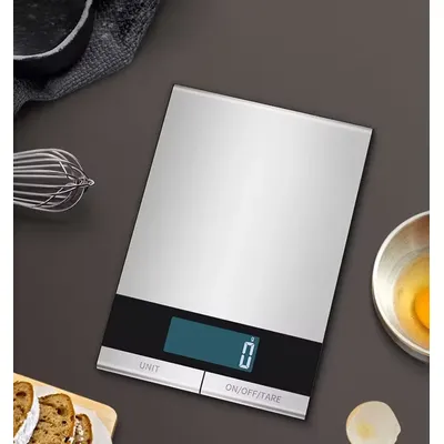 Food Scale -22lb Digital Kitchen Scale for Food Ounces Grams Rechargeable 304 Stainless