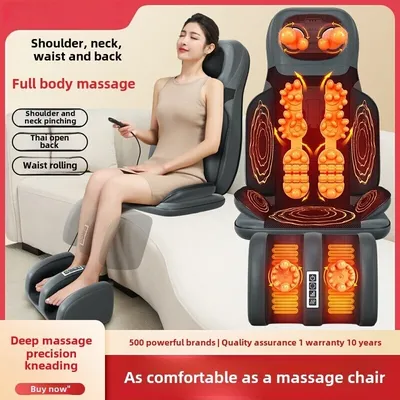 5 in 1 Folding Chair Type Massager Massage Chair Power Full Body Massager Neck Shoulder Rolling Pad