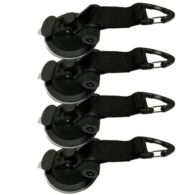 4 Pcs Outdoor Suction Cup Anchor Securing Hook Tie Down Camping Tarp As Car Side Awning Pool Tarps Tents Securing Hook Universal