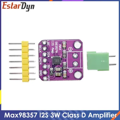 Estardyn Max98357 I2S 3W Class D Amplifier Breakout Interface Dac Decoder Module Filterless Audio