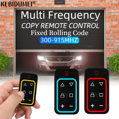 300-915Mhz RF Duplicator Remote Control Auto Copy Remote Control Rolling Code 868mhz 433Mhz Wireless