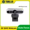 TOALLIN USB Webcam mini Camera with Windows Hello 2K 30fps Web Camera Mini Auto-focus Webcam for