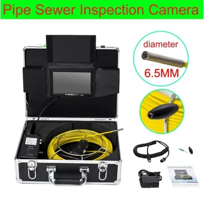 20/30/40/50M Pipe Inspection Video Camera WP90C 9" WiFi 6PCS Adjustable white LEDs support