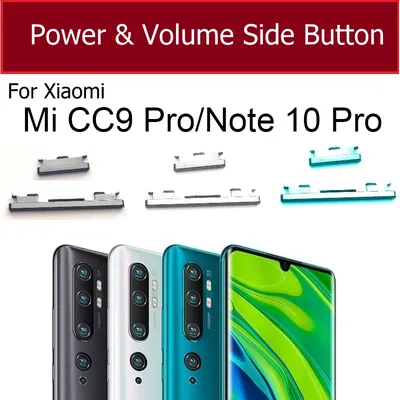 On Off Power Volume Side Button For Xiaomi Mi CC9 Pro Mi Note 10 Pro Mi Note 10 Lite Power Volume