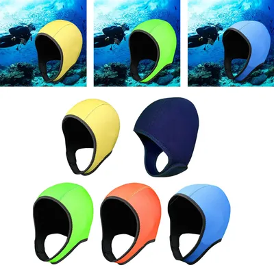 Scuba Diving Hood 3mm Neoprene Wetsuit Hood Swimming Cap with Chin Strap for Water Sports Surfing