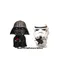 Hasbro Star Wars Movie 10cm Dark Trooper Stormtrooper Black Soldier Anime Action Figure Doll Mini