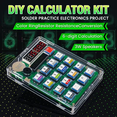 DIY Calculator Electronic Production Kit LED Digital Tube Display With Shell Single-Chip