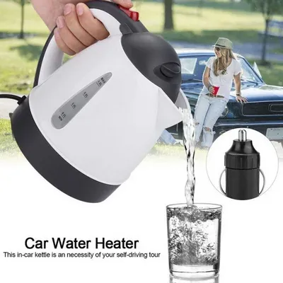 1000 ML Car Hot Kettle Car Truck Water Heater 250 W 12/24 V Tea Coffee Kettle Fast Boiling for