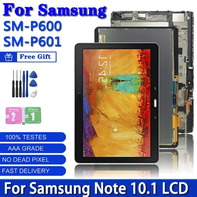 Tested For Samsung Note 10.1 SM-P600 P601 P605 LCD Display Touch Screen Digitizer Replacement with