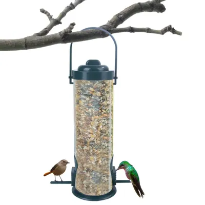 Multiple Holes Bird Feeder Automatic Foot Feeding Tool Pet Bird Feeder Outdoor Hanging Pet Food
