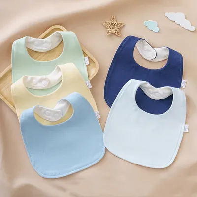 2/3pcs Cotton Soft Baby Adjustable Bibs Infant Bib Newborn Burp Cloths Bandana Scarf for Kids Boy