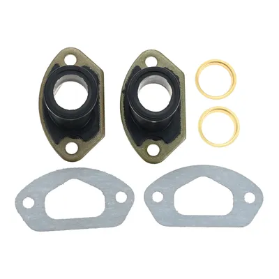2 Sets Chainsaw Parts Exhaust Intake Manifold With Ring & Gasket For 45CC/4500 52CC/5200 58CC/5800 Chinese Chainsaw Parts.
