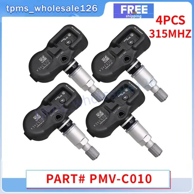 4PCS Tire Pressure Sensor PMV-C010 42607-52020 For 2015-2017 Lexus ES300h NX200t 2014-2016 Toyota